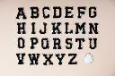 Black Chinelle Patch(A-Z)