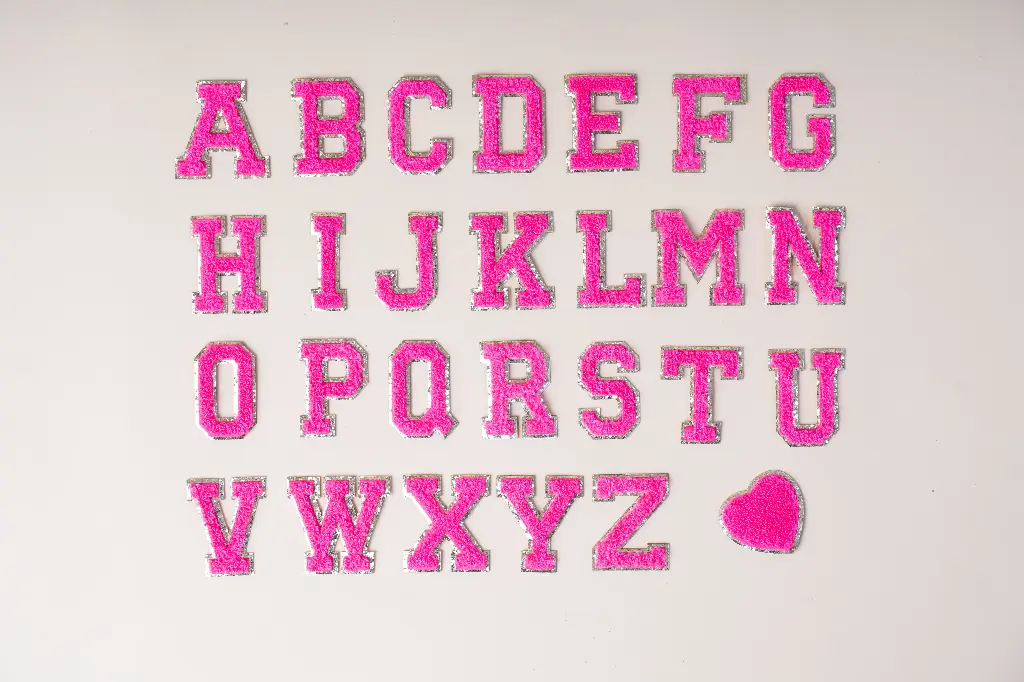 Hot Pink Chinelle Patch (A-Z)