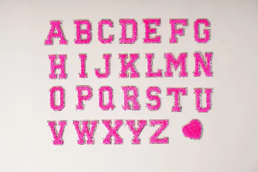 Hot Pink Chinelle Patch (A-Z)