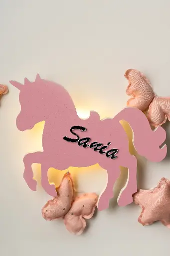 Unicorn Lamp Pink   
