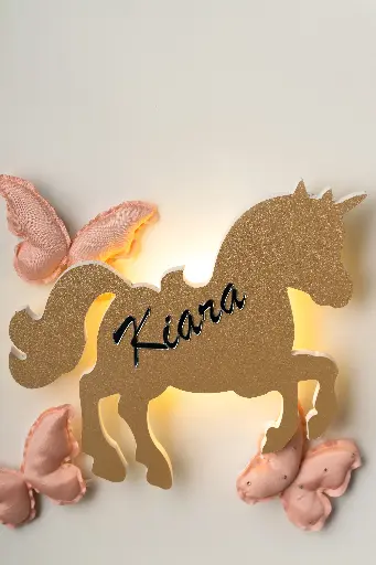 Unicorn Lamp Gold